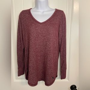 *SALE* Women’s Abercrombie & Fitch Soft A&F Cozy Long Sleeve Top-Small- Maroon